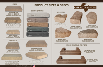 Types of RockStep stones for gardens, yards